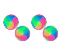 Goufride Light Up Dog Balls Flashing Elastic Ball Glow in the Dark Interactive Pet Toys for Puppy, Cats, Dogs 2 Inch (4X Balls)