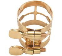 Goufride New Carved Metal Ligature Alto Sax Clarinet Mouthpiece Ligature Clip for Alto Saxophone