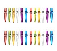 Goufride Set of 24 Colors Metal Kazoo Musical Instruments Good Companion for A Guitar Ukulele Great Gift for Kids Music Lovers