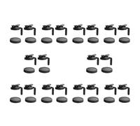 Goufride Wide Mouth Jar Pour Lids,20 Pcs Flip Cap Lid with Handle & 20 PCS Leak-Proof Seal Lids for Food Storage