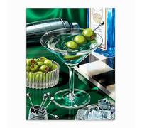 GOUGOUFAFA Cocktail Paint by Numbers for Adults, Cocktail Adult Paint by Numbers, Painting by Numbers for Adults Canvas Advanced Acrylic Paint Kit for Home Wall Decor 16x20in