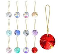 GOUHIDAMAI 12 Pcs Christmas Tree Aurora Borealis Crystal Ball Ornaments 30mm Christmas Tree Prisms Glass Decorations Glass Small Xmas Baubles Iridescent Ornaments for Xmas Wedding Party
