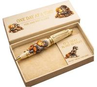 GOUHIDAMAI Emotional Support Monkey Pen, Cute Monkey Comfort Pen, Monkeys Hug Friend Commemorative P en, Inspirational Punch Mo nkey Pocket Pens for Encouragement (1)