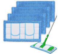 GOUHIDAMAI Microfibre Mop Pads for Flash Speedmop Reusable Wet Dry Cleaning Mop Pad MachineReusable Mop Pads for Flash Speedmop Heavy Duty Microfibre Wet Dry Cleaning Mop Pad Machine (1)