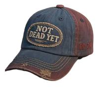 GOUHIDAMAI Not Dead Yet DD-214 Cap, Veterans Casual Baseball Hat, Funny Adjust Cotton Embroidered US Army Baseball Cap