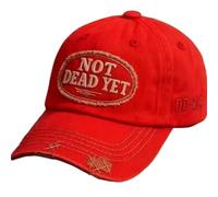 GOUHIDAMAI Not Dead Yet DD-214 Cap, Veterans Casual Baseball Hat, Funny Adjust Cotton Embroidered US Army Baseball Cap