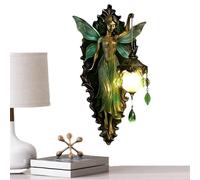 GOUHIDAMAI Retro Fairy Lamp, Retro Atmosphere Wall Lamp, Fairy Wings Night Light, Decor Sconce Lamps, Creating A Soft and Dreamy Atmosphere for Home Bedroom Living Room Study Children's Room (19cm)