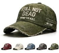 GOUHIDAMAI Still Not Dead Cap Hard to Kill Hat, Funny Embroidered Still Not Dead Cap Hard to Kill Humorous Baseball Cap Vintage Distressed Dad Hat Green
