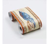 GouieRylin Wallpaper Border,Peel and Stick for Bathroom Border Tiles Blue Vine 10cm X 900cm