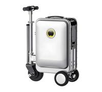 GOUJIAN Electric Hand Luggage Trolley Suitcase, 130 kg Load Capacity, Smart Drive, silver, Einheitsgröße, Classic
