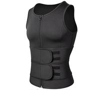 GOUJIAN Men Shaping Vest - Slimming Body Vest For Men - Slimming Body Shaper Vest, Training Tank Men, Sweat More And Shape Your Body For Top Pullover Waistcoat (3XL)
