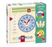 Goula Calendar Clock - Wooden Calendar Clock for Children - Learning Toy to Learn Time, Date, Weekdays and Seasons - For Wall or Table - Educational Toys
