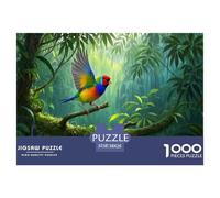 Gouldian Finch 1000 Piece Jigsaw Puzzles Handwork Challenging for Challenging Family Activity Games Colorful for Home Decor Gifts 38x26cm/1000pcs