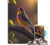 Gouldian Finch Adult Wooden Jigsaw Puzzle | Festive puzzle present: hands-on indoor leisure over several sessions.