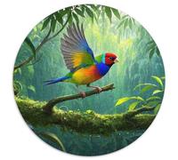 Gouldian Finch Jigsaw Puzzles Puzzle for Adults Kids. 1000 Piece Whimsical Challenge Toy Educational Game Home Decoration for Educational Games Gifts 1000pcs (67.5x67.5cm)
