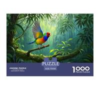 Gouldian Finch Jigsaw Puzzles Puzzle for Adults Kids. 1000 Pieces Impossible Challenge Toy Educational Games Home Decoration for Adults& Kids Age 14 Years Up 1000pcs (75x50cm)