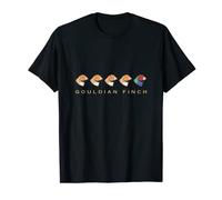 Gouldian Finch Retro bird silhouette Estrildidae T-Shirt