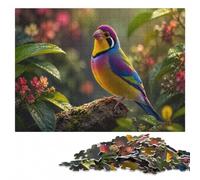Gouldian Finch Wooden Puzzle for Adults, 500 Pieces