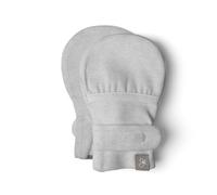 Goumi Baby Mitts, Anti-Scratch Newborn Mittens, Organic Soft Stay-On Mitts, Storm Gray (Regular), 3-6 Month