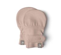 goumikids Viscose Made from Bamboo Cotton Anti-Scratch Soft Stay-On Mitts, Rose, 0-3 Months