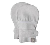 goumikids Viscose Made from Bamboo Cotton Anti-Scratch Soft Stay-On Mitts, Storm Gray, 0-3 Months