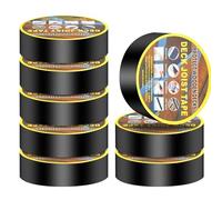 Goumthe Deck Joist Tape, 8 Rolls 5cm x 15.2m Waterproof Butyl Tape Weather Resistant Deck Flashing Tape for Wood Joists Decks Rv Beams Roof
