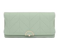 GOUNNU Long Purse for Women PU Leather, Large Capacity PU Leather Women's Wallet Wallet for Women with Multiple Card Slots and Coin Zipper Pocket Ladies Purse Clutch (A-Green)