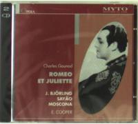 Gounod: Romeo Et Juliette [New York: February 1, 1947; Jussi Bjorling (Bjoerling), Bidu Sayao, John Brownlee, Nicola Moscona, Mimi Benzell, Claramae Turner, Thomas Hayward, Emil Cooper] [Remastered on the Myto Historical Series Label] + as a bonus, Jussi Bjorling sings "Ingemisco," "La fleur que tu m'avais jetee," "Salut demeure chaste et pure," and "Che gelida manina," from 1938, conducted by Nils Grevillius
