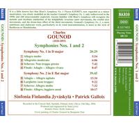GOUNOD: SYMPHONIES NOS. 1 & 2 NEW CD