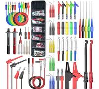 Goupchn Multimeter Test Leads Kit with Banana Plugs, Alligator Clips, Wire Piercing Probes and More for Electrical Testing and Automotive Diagnostics