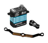 GOUPRC 9KG Coreless Digital RC Servo for 1/18 TRX4M RC Car Upgrade, High Torque All Metal Servo with Steering Link and 25T Servo Horn