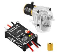 GOUPRC Upgrade 30A Brushless ESC & 1621 3500KV Outrunner Brushless Motor with Transmission Combo Kit for TRX4M 1/18 RC Car Crawler Buggy Truck