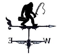Gourd Bigfoot Ape Man Savage Weather Va ne Metal Iron Va ne Iron Weather Va ne Retro Weather Va ne Garden Patio Yard Ornament Decoration Weather Va ne