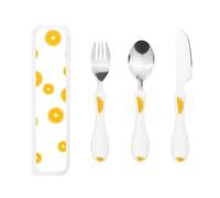 Gourd-Handle Cutlery Set - Elegant 3-Piece Knife, Fork & Spoon Trio with Premium Pp Plastic Handles & 430 Stainless Steel Heads - Perfect for Christmas, Parties, Picnics & Gifting