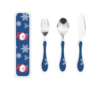 Gourd-Handle Cutlery Set - Elegant 3-Piece Knife, Fork & Spoon Trio with Premium Pp Plastic Handles & 430 Stainless Steel Heads - Perfect for Christmas, Parties, Picnics & Gifting