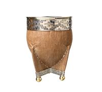 Gourd Mate, Imperial Mate made of Rawhide with Smooth Ferrule, with Alpaca Base and Legs