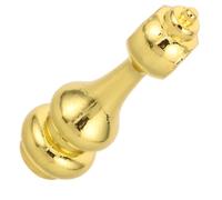 Gourd Shape Railing End Post Connector Zinc Alloy Decorative Hardware | Golden Finish, Quick Mounting, Minimalist Vintage Styling, for Deck Posts, Furniture Makers, Home Remodelers and Commercial