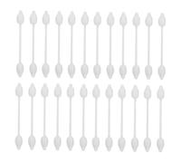 Gourd Shaped Cotton Swabs Double Tipped 112pcs Cotton White