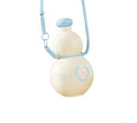 Gourd-Shaped Water Bottle, 880ml Capacity with Hanging Rope for Outdoor Sports, Portable and Lightweight Design, Ea-sy to Clean Wide Mouth, for Camping and Travel(White)
