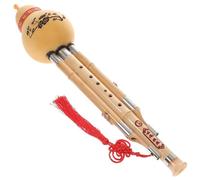 Gourd Silk Manual Musical Instruments Handmade Hulusi Wooden Chinese BB Key Hulusi Professional Hulusi(Style 2)