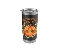 Gourd Vibes Only Cute Boho Hippie Pumpkin Fall Aesthetic Stainless Steel Insulated Tumbler