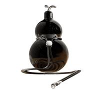 Gourd Water Bottle, 316 Stainless Steel Retro Style Vacuum Insulated Cup, 500ml Hot & Cold Drinks, Leakproof Travel Bottle for Hiking, Office, and Daily Use (Black, 500ml)