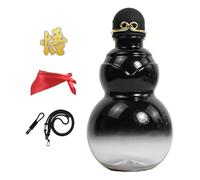 Gourd Water Bottle, 900ml Chinese Drinking Wine Flask, Travel Drink Jug, for Students Travelers Gardeners Hiking Camping Trips Yoga Class Picnics Beach Gym Fans Collectors