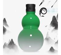 Gourd Water Bottle, Gourd Bottle, Bottle Gourd, Gourd Sports Water Bottle Travel Water Bottle For Gym, Chinese Retro-Inspired, Large Capacity, Durable Portable Gourd Water Bottle (Green)