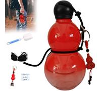 Gourd Water Bottle, Gourd Sports Water Bottle Travel Water Bottle for Gym, Chinese Retro-inspired, 800mL Durable Gourd Water Bottle, Black M-yth Monkey King Game Fan, Large Capacity (Red)