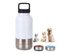 Gourde Pour Chien Portable Avec Bol Intégré | Bouteille D’Eau Pour Animaux De Compagnie En Plein Air | Distributeur D’Eau Anti-Fuite Pour Promenade, Voyage, Randonnée | Facile À Utiliser Et Transporte