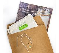 GOURMEO Nut Milk Bag, Cheese Cloth 100% Hemp Reusable Nut Milk, Almond Milk Bag & All Purpose Fine Mesh Strainer