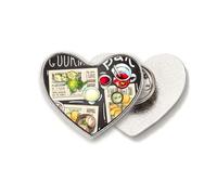 Gourmet Bar Steak Soup Lemonade Heart Metal Pin Brooch Clip Love