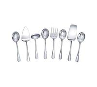 Gourmet Basics by Mikasa Kaylee 8-Piece Stainless Steel Hostess Serving Utensil Set