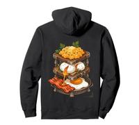 Gourmet Breakfast Stack Poached Scrambled Butter-Fried Eggs Pullover Hoodie